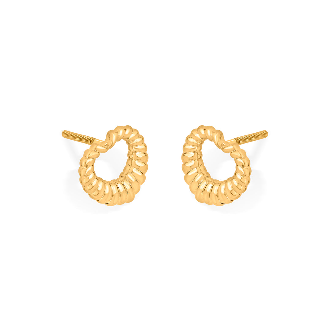 Heart Glow Gold Pendant Set for Women