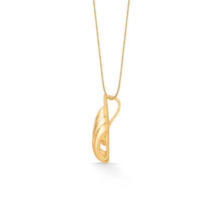 Light Cascade Gold Pendant Set for Women