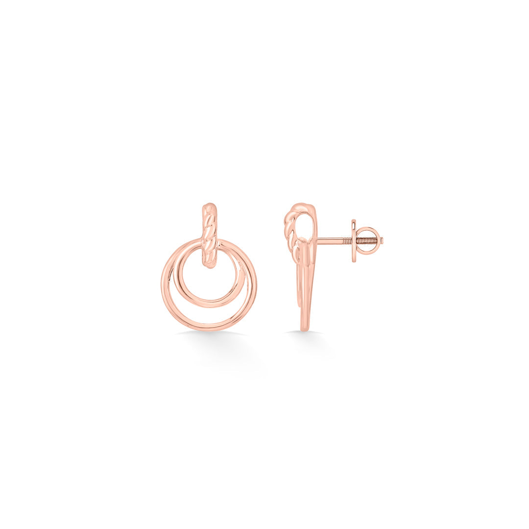 Halo Embrace Gold Pendant Set for Women