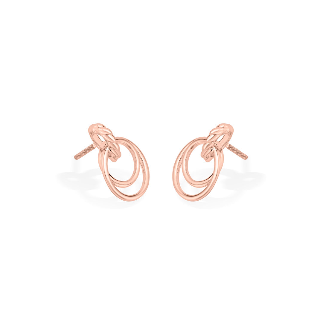 Halo Embrace Gold Pendant Set for Women