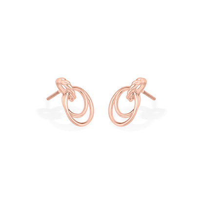 Halo Embrace Gold Pendant Set for Women