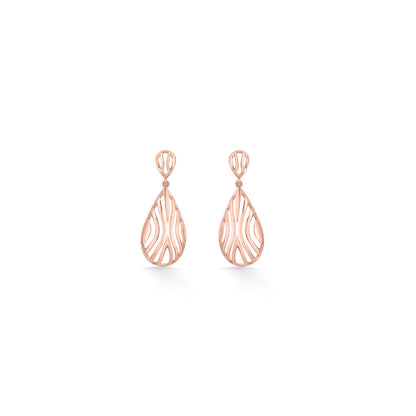 Ripple Glow Gold Pendant Set for Women
