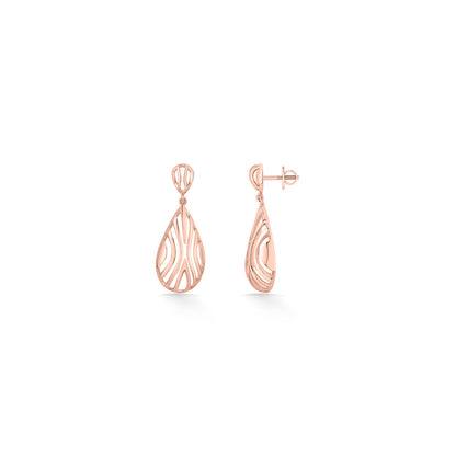 Ripple Glow Gold Pendant Set for Women