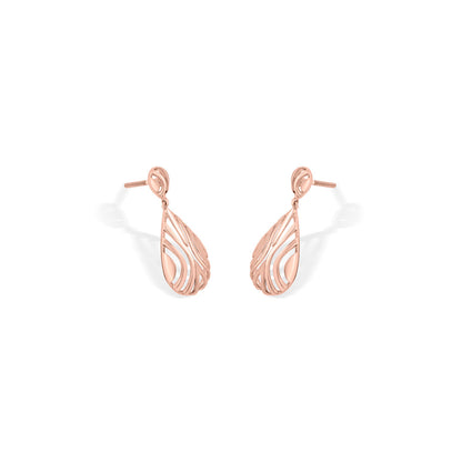 Ripple Glow Gold Pendant Set for Women