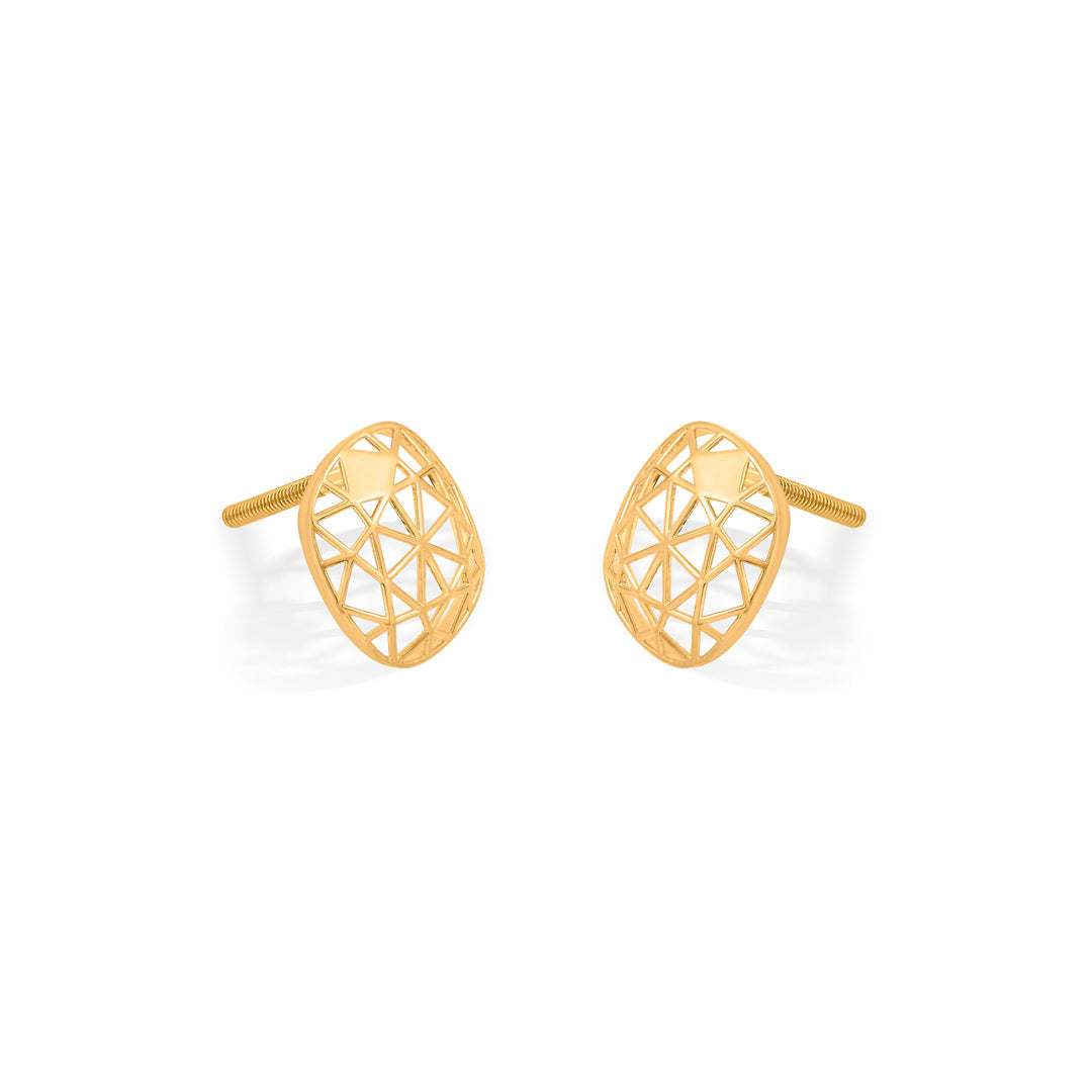 Sun Halo Gold Pendant Set for Women
