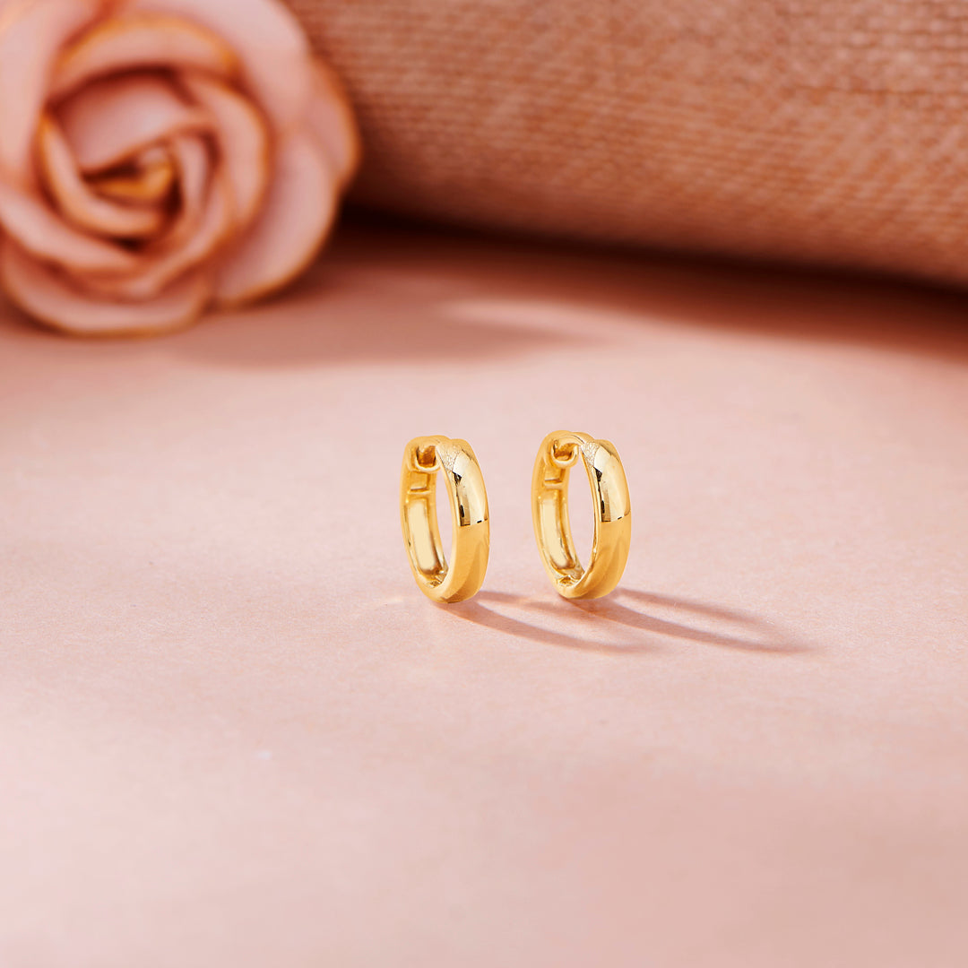 Grand Halo Gold Hoops & Huggies Earrings for Women