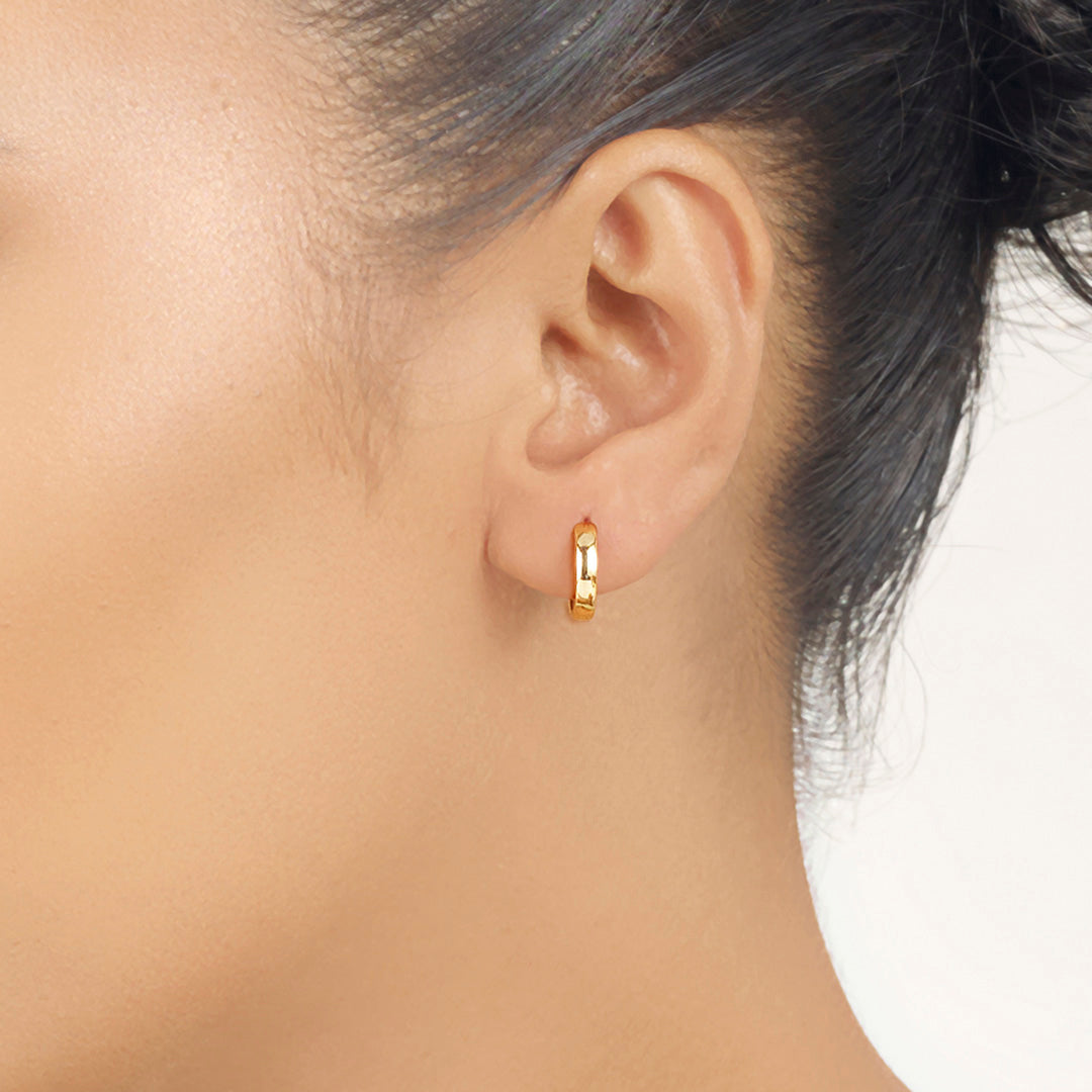 Grand Halo Gold Hoops & Huggies Earrings for Women
