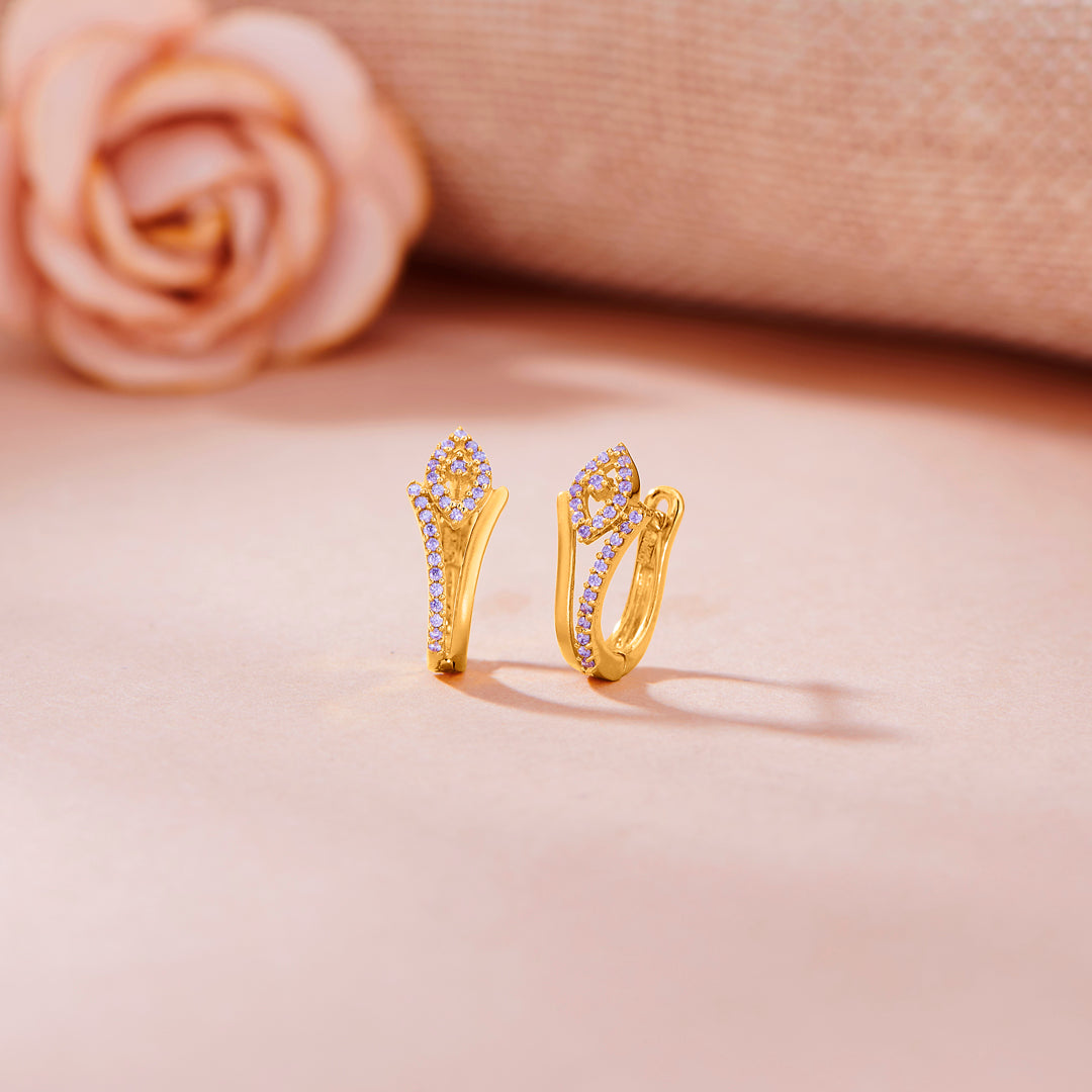 Regal Glow Gold Hoops & Huggies Earrings for Women