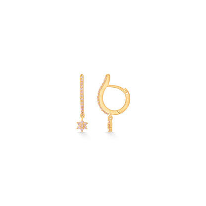 Stellar Glow Gold Hoops & Huggies Earrings for Women
