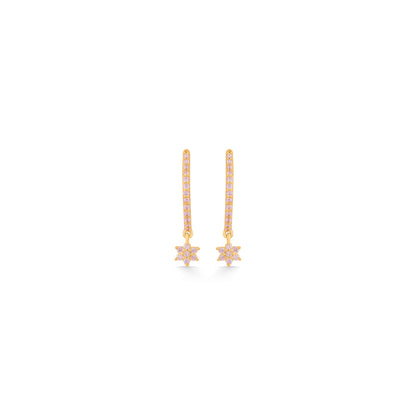 Stellar Glow Gold Hoops & Huggies Earrings for Women