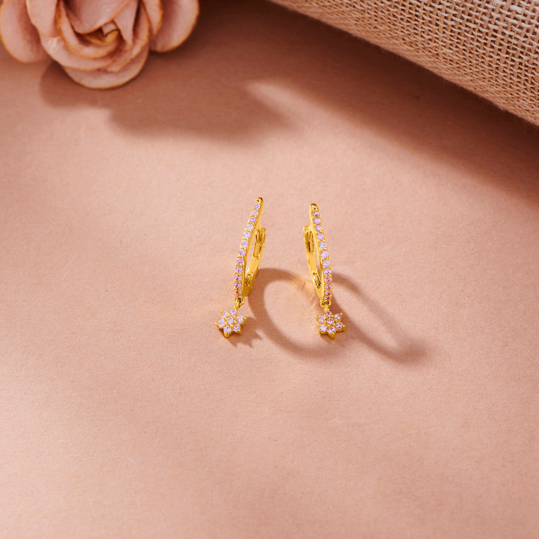 Stellar Glow Gold Hoops & Huggies Earrings for Women
