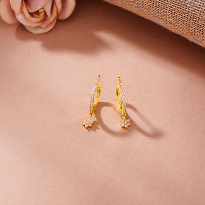 Stellar Glow Gold Hoops & Huggies Earrings for Women