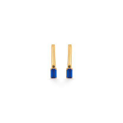 City Blue Gold Hoops & Huggies Earrings for Women