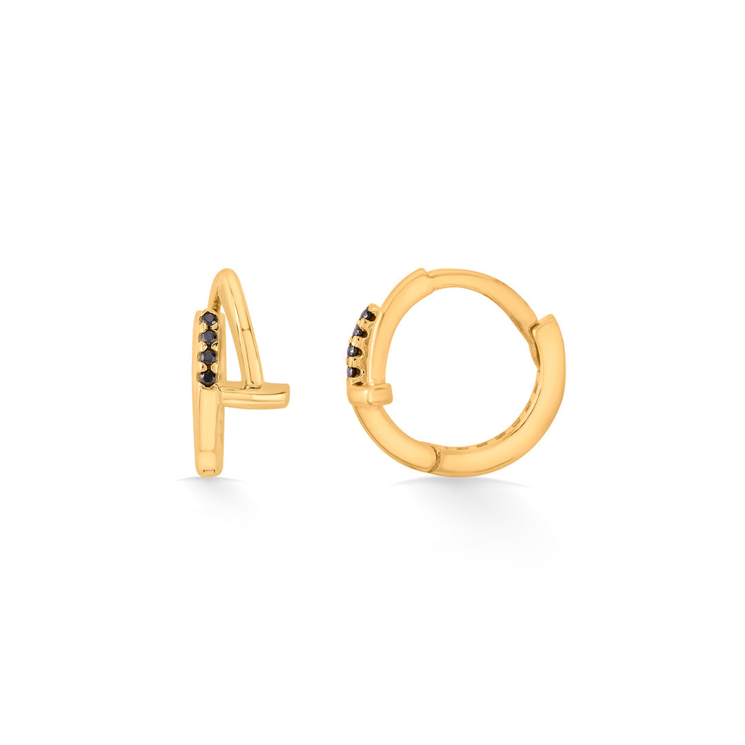 Shadow Gleam Gold Hoops & Huggies Earrings for Women