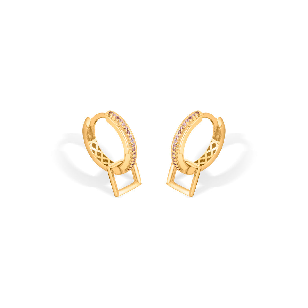 Pivot Glow Gold Hoops & Huggies Earrings for Women