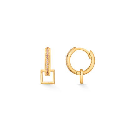 Pivot Glow Gold Hoops & Huggies Earrings for Women