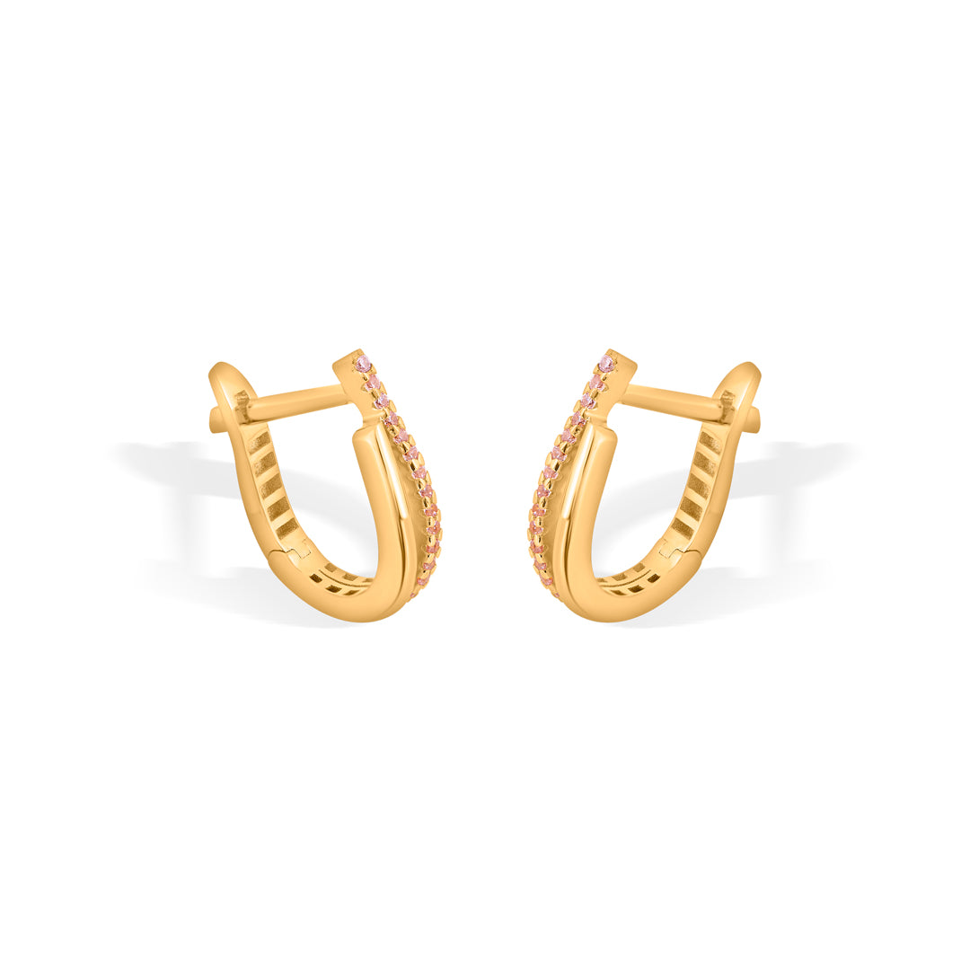 Spark Edge Gold Hoops & Huggies Earrings for Women