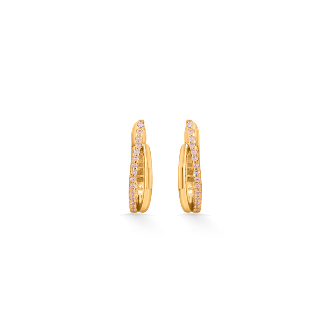 Spark Edge Gold Hoops & Huggies Earrings for Women