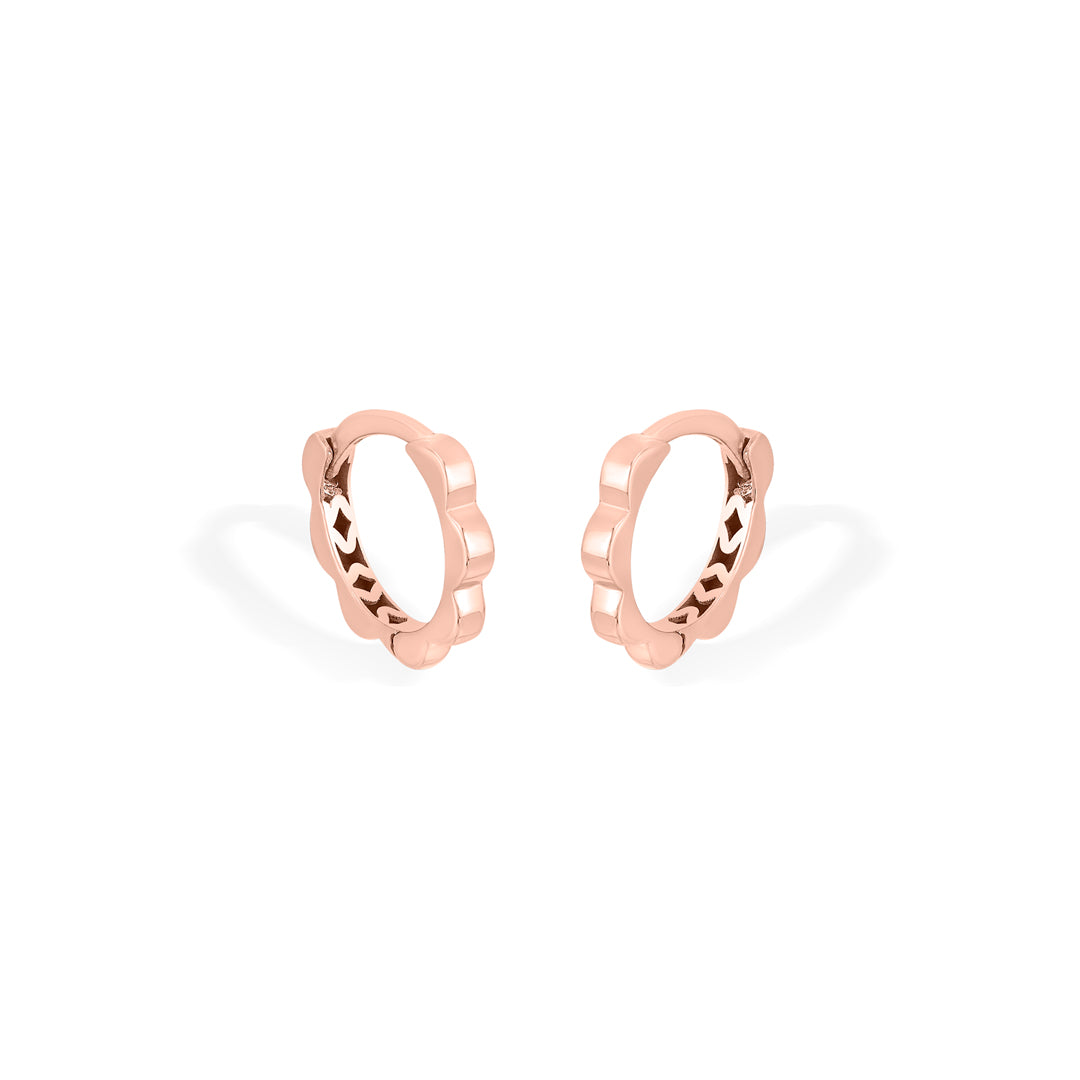 Rosy Flash Gold Hoops & Huggies Earrings for Women