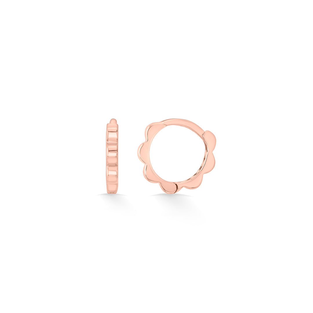 Rosy Flash Gold Hoops & Huggies Earrings for Women