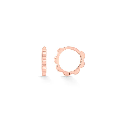 Rosy Flash Gold Hoops & Huggies Earrings for Women