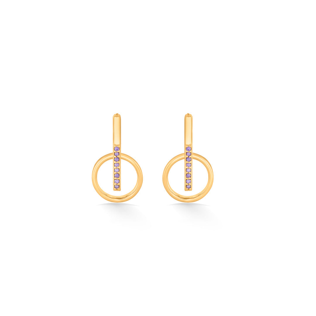 Cosmic Orbit Gold Hoops & Huggies Earrings for Women