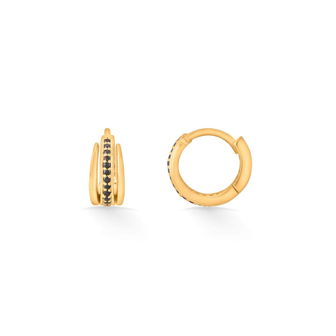 Nocturne Glow Gold Hoops & Huggies Earrings for Women