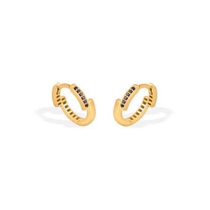 Lunar Drift Gold Hoops & Huggies Earrings for Women
