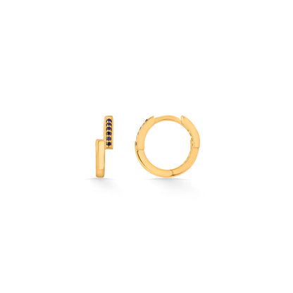 Lunar Drift Gold Hoops & Huggies Earrings for Women