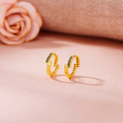 Lunar Drift Gold Hoops & Huggies Earrings for Women