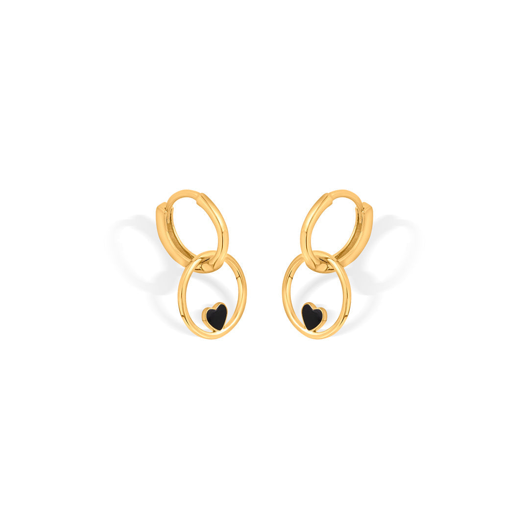 Galaxy Love Gold Hoops & Huggies Earrings for Women