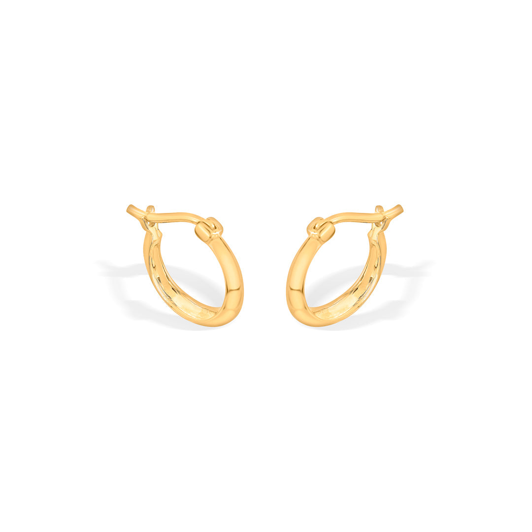 Aura Charm Gold Hoops & Huggies Earrings for Women