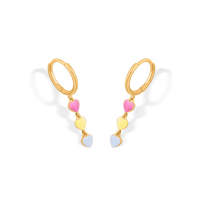 Love Link Gold Hoops & Huggies Earrings for Women
