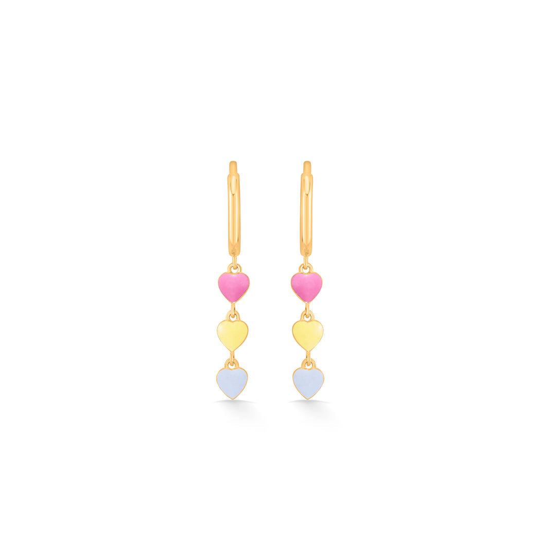 Love Link Gold Hoops & Huggies Earrings for Women