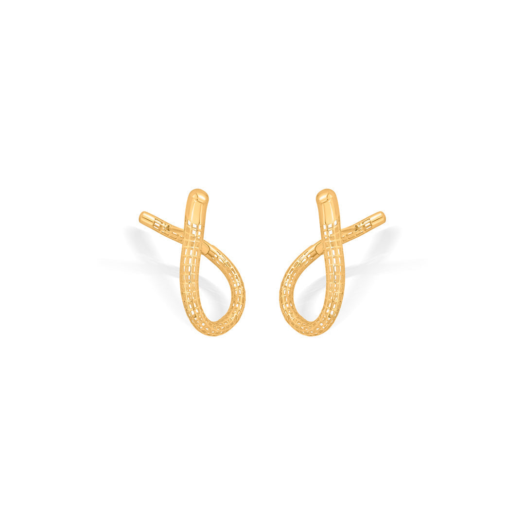Flow Loop Gold Hoops & Huggies Earrings for Women