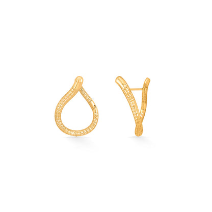 Flow Loop Gold Hoops & Huggies Earrings for Women