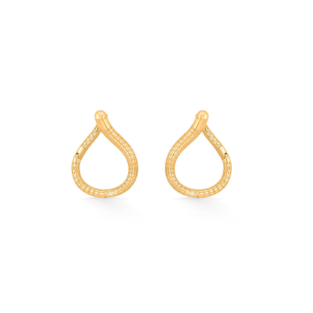 Flow Loop Gold Hoops & Huggies Earrings for Women