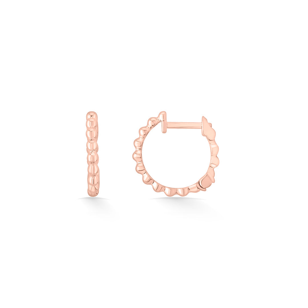 Texture Shine Gold Hoops & Huggies Earrings for Women