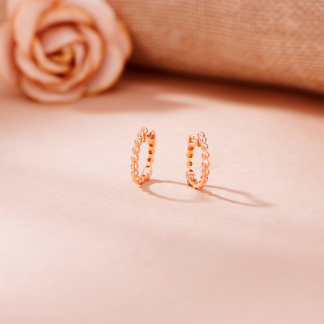Texture Shine Gold Hoops & Huggies Earrings for Women