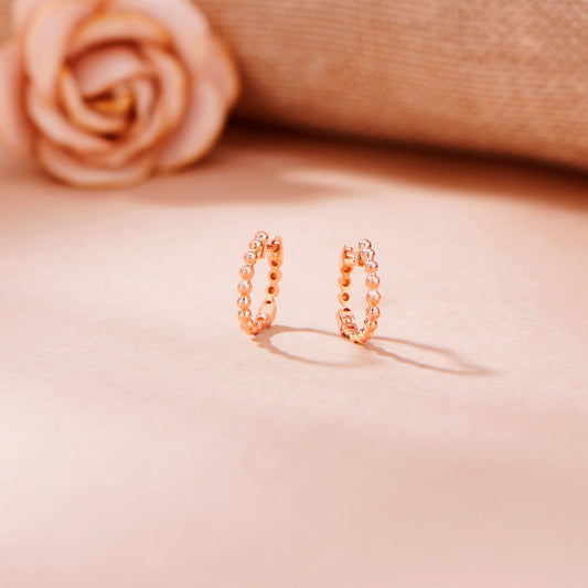 Texture Shine Gold Hoops & Huggies Earrings for Women