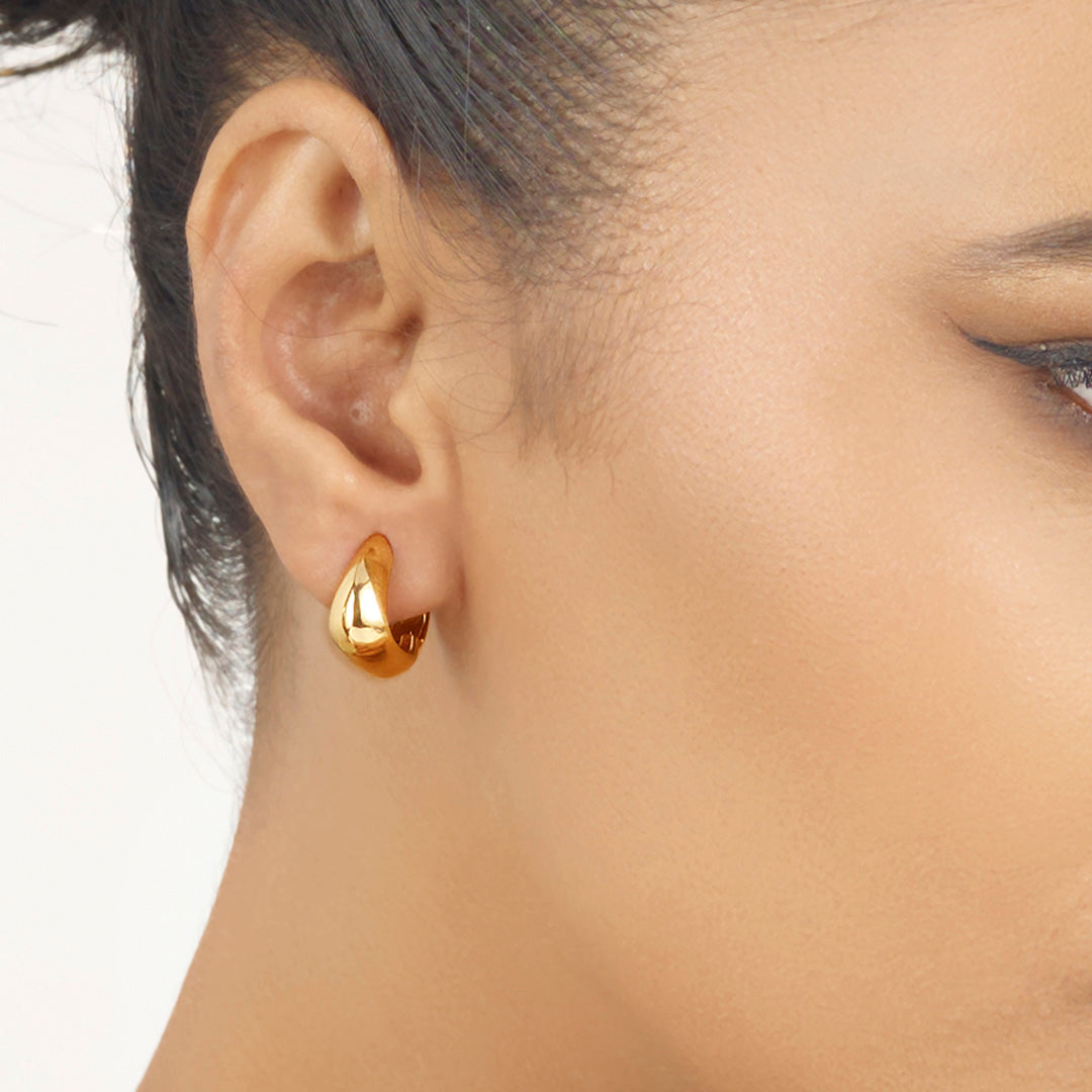 Halo Loop Gold Hoops & Huggies Earrings for Women
