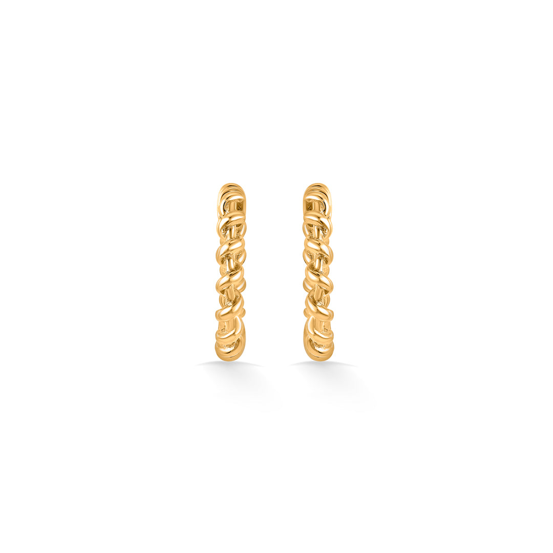 Halo Wreath Gold Hoops & Huggies Earrings for Women