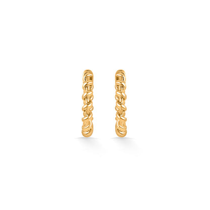 Halo Wreath Gold Hoops & Huggies Earrings for Women