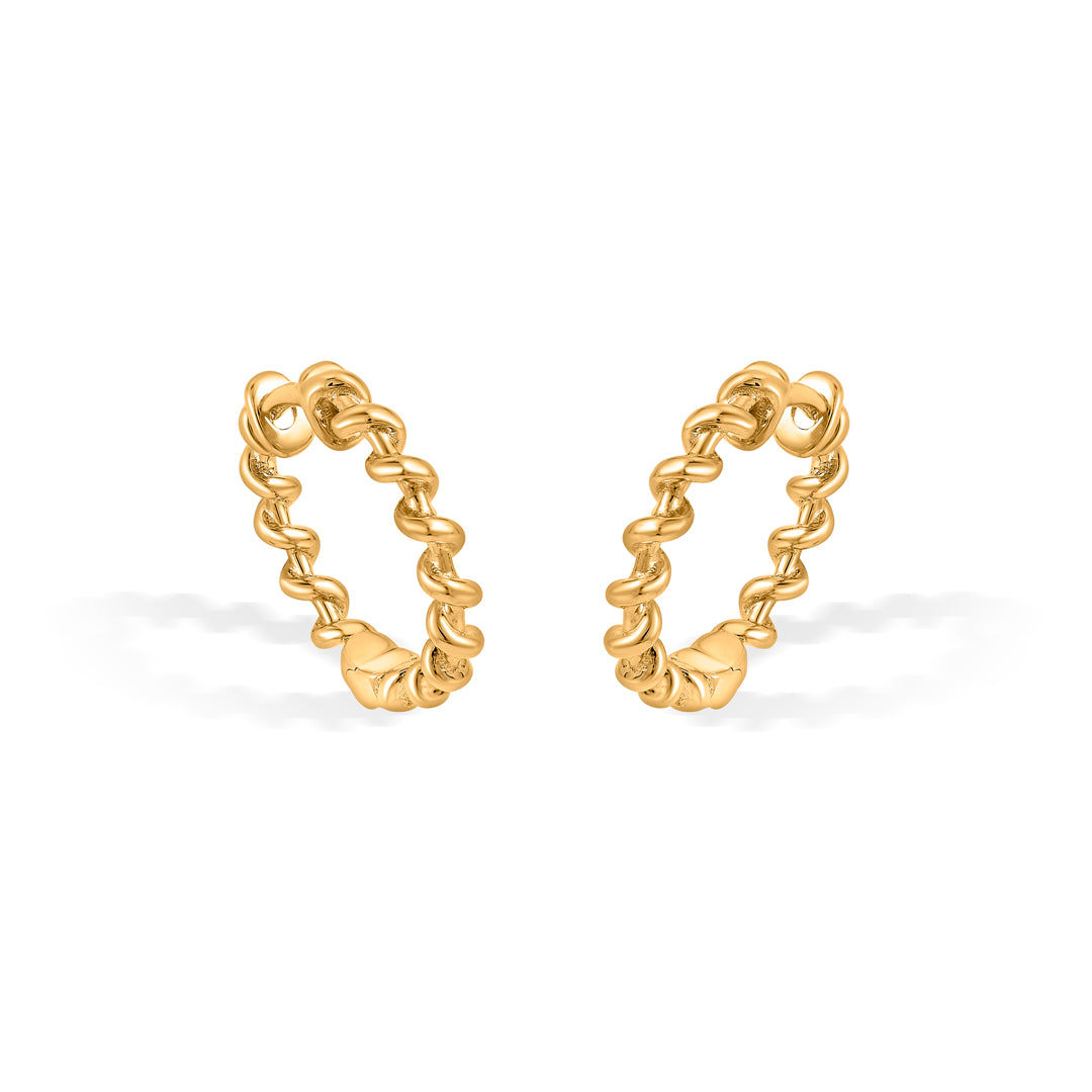 Halo Wreath Gold Hoops & Huggies Earrings for Women