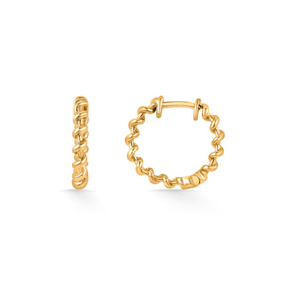 Halo Wreath Gold Hoops & Huggies Earrings for Women