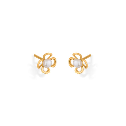Bloom Bud Gold Kids Stud Earrings