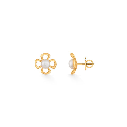 Bloom Bud Gold Kids Stud Earrings