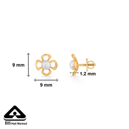 Bloom Bud Gold Kids Stud Earrings