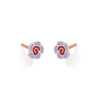 Little Blossom Gold Kids Stud Earrings