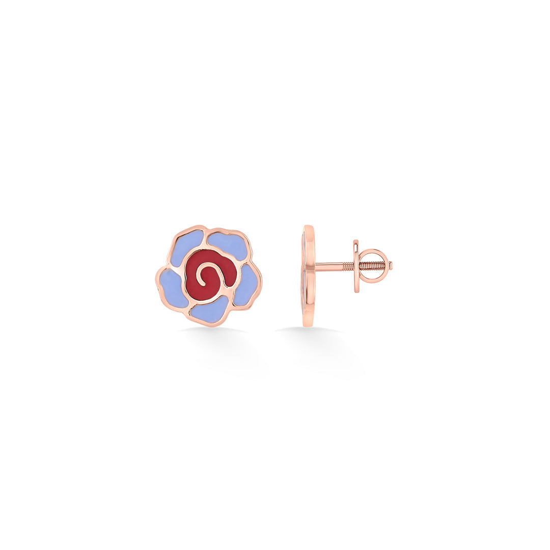 Little Blossom Gold Kids Stud Earrings